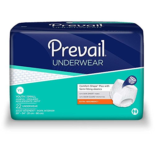 Prevail Underwear, Extra Absorbency, Youth/Small, Pack/22