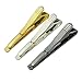 NewSilkRoad Gun black, Gold, Silver Concise Classic Tie Clip,3Pcs Set