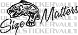 Size Matters Fishing Decal Sticker Fly Fishing Trout Stream Fisherman
