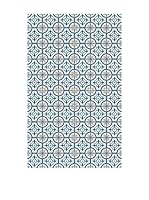 Huella deco Alfombra de Vinilo (Azul/Multicolor)