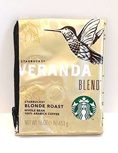 Starbucks Veranda Blend Upcycled Zipper Pouch
