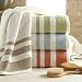 Turkishtowels nuaspa Collection 100% Combed Egyptian Cotton 18 Piece Towel Set (Taupe Pleat, 6 Bath Towel, 6 Hand Towel,6 Wash Cloth)