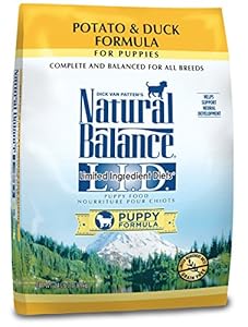 Natural Balance Puppy Formula L.I.D. Limited Ingredient Diets Potato & Duck Dry Dog Food, 24 lb