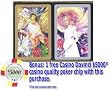 Congress Playing Cards w/Cel-U-Tone Finish - SPIRITS OF SPRING, plus Free authentic $5,000 clay poker chip card cover
