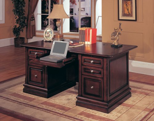 Sterling Double Pedestal Executive Desk - Parker House - STE-480-3