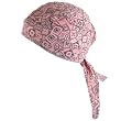 Fitted Bandana Du Rag Scarf Wrap Headwrap Biker Pink