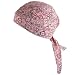 Fitted Bandana Du Rag Scarf Wrap Headwrap Biker Pink