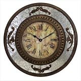 Round Wall Clock in Rustic