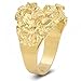 Men's 14k Gold Plated Large Classic Chunky Nugget Ring