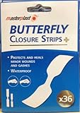 Butterfly Closure Strips, Waterproof Plasters, 36pack, Masterplast