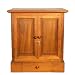 EXP Handmade Teak Wood Mission Storage Cabinet W/ Locking Doors & Interior Shelf