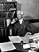 Bertrand Russell Sitting at His Desk at California University at Los Angeles Photogra...