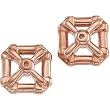 14K Rose Gold Earring Jackets