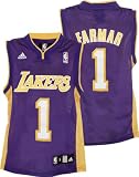 Jordan Farmar Youth Jersey: adidas Purple Replica #1 Los Angeles Lakers Jersey