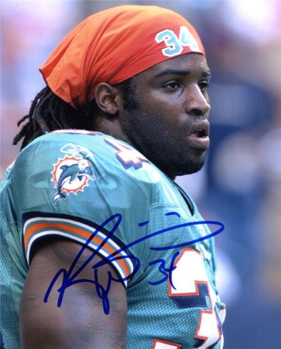 Ricky Williams Autographed/Hand Signed Miami Dolphins 8x10 Photo