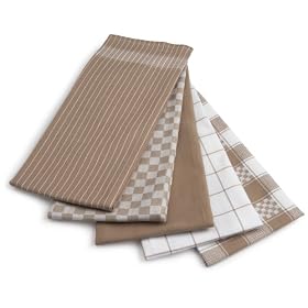 Ritz 5-Piece Egyptian Flat Kitchen Towel Set