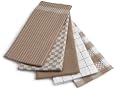 Ritz 5-Piece Egyptian Flat Kitchen Towel Set, Taupe