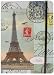 Cavallini Paris Eiffel Tower themed medium notebook with elastic closure