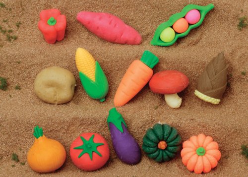Iwako Japanese Erasers /Vegetable Collection 13 Pcs.