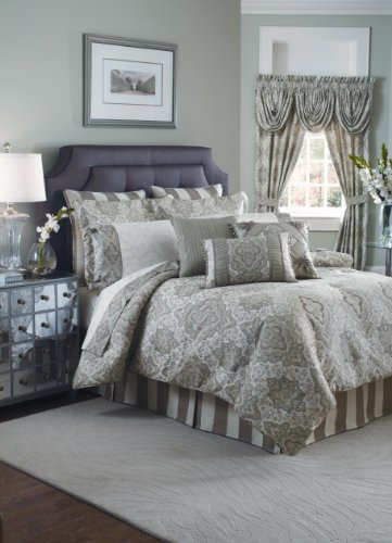 Croscill Home Landmark 4-Piece Comforter Set, Seamist, King