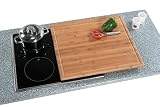 Kesper 54599 Schneide- und Abdeckplatte Bambus 56 x 50 x 4 cm