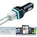 Car Charger, PowerBen 36W 2-Port USB Car Charger with Qualcomm Quick Charge 2.0 Technology & AiPower Adaptive Charging Technology; Includes a 3.3ft Quick Charge Micro USB Cable (Black)