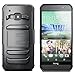 HTC One M9 Case, CellBee [Rigid Armor] HTC One M9 Dual Layer Heavy Duty Holster (Built-in Credit Card Slot Clip) Case with Kickstand and Locking Belt Swivel Clip - Retail Packaging Warranty Applied(Rigid Metal)