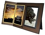 "Her Journey's Just Begun" Poem Pet Loss Sympathy Picture Frame Gift and Memorial Keepsake