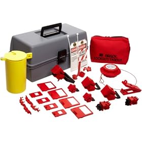 Brady 99312 Electrical Lockout Toolbox Kit With Brady Safety Padlocks And Tags