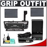 Canon BG-E4 Battery Grip for EOS 5D Digital SLR Camera + (2) Spare Replacement BP-511 Lithium-Ion Battery Packs + CTA MR-BP511 Mini Battery Charger for Canon BP-511, BP-511A, BP-522 & BP-535 + Precision Design 6-Piece Deluxe Cleaning Kit