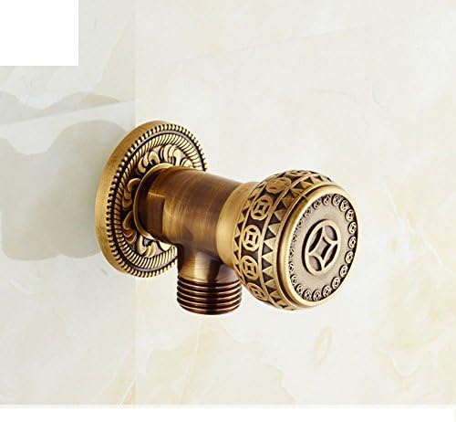 Antique Carved thickening angle valve/Golden cold common/Continental Triangle valve/Horoscopes valve/Sealing valve-E