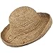 Crochet Raffia Straw Hat With Self-Tie - Tan OSFM