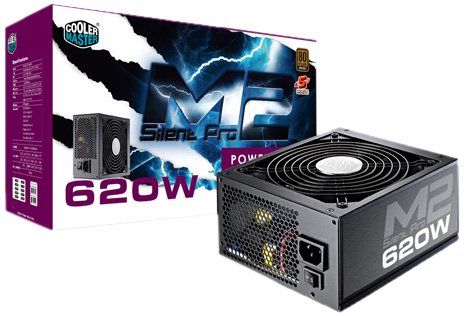 Cooler Master Silent Pro M2 - 620W 80 PLUS Bronze Power Supply with Modular Cables (RS620-SPM2E3-US)