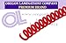 Spiral Binding Coils 8mm (5/16 x 36-inch) 4:1 [pk of 100] Neon Red (PMS 185 C)