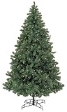 Bethlehem Lights 7-1/2-Foot Emerald Forest Evergreen Christmas Tree Pre-Lit with Clear Lights