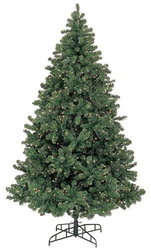 Bethlehem Lights 7-1/2-Foot Emerald Forest Evergreen Christmas Tree Pre-Lit with Clear Lights