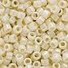Miyuki Delica Seed Beads 10/0 Opaque Cream AB DBM0157 8 Grams