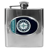 Seattle Mariners MLB 6oz Stainless Steel Flask