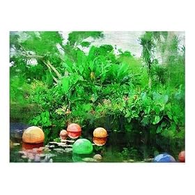Scenic Tropical, Dale Chihuly, Glass blowing, expo Scenic Giclee Poster Print by Palm Images, 20x16