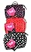Periea Handbag Organiser Small Black With Pink Hearts - Sash