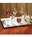 Set of 6 Cordial Glasses with Mirror Tray By Studio Silversmiths
