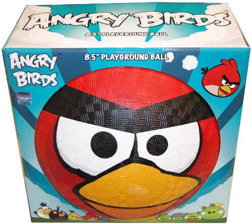 Angry Birds 8 1/2 Inch Rubber Playground Ball Red Bird