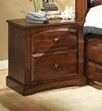 Contemporary Maple Finish Nightstand Bedside Table