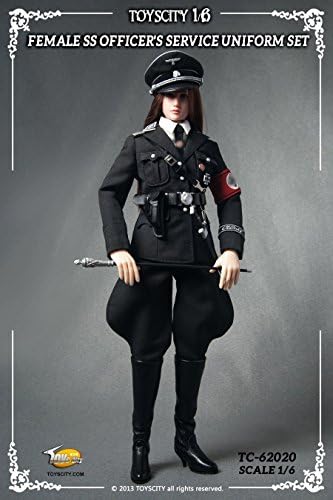 Toys City TC Female SS Officer's Service Uniform Set Black 1/6 Scale 62020