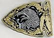 Golden Eagle Enamel Pewter Buckle