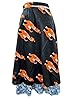 Womens Magic Silk Skirt Black Wrap Around Casual Dress Beach Cover Up