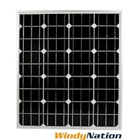 WindyNation 60 Watt 60W Monocrystalline 12V 12 Volt Solar Panel Off-Grid Battery Charger - Boat RV