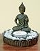 Teelichthalter Buddha Mönch ZEN A Feng Shui Gebet Altar anthrazit