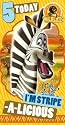 Madagascar Escape 2 Africa Birthday Card - Age 5