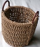 Seagrass Storage/ Log Baskets with wooden Handles.Large